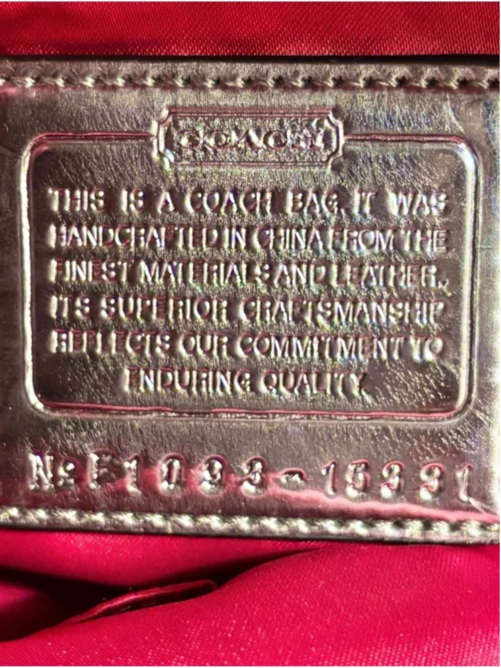 Coach black signature